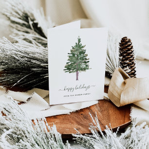 Cartes Pour Fêtes Annuelles Joyeuses fêtes Pin simple