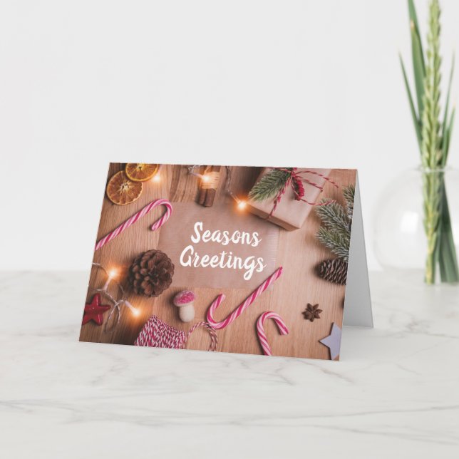 CARTES POUR FÊTES ANNUELLES *JOYEUSES FÊTES* POUR TOUS CETTE ANNÉE ! FÊTES (Devant)