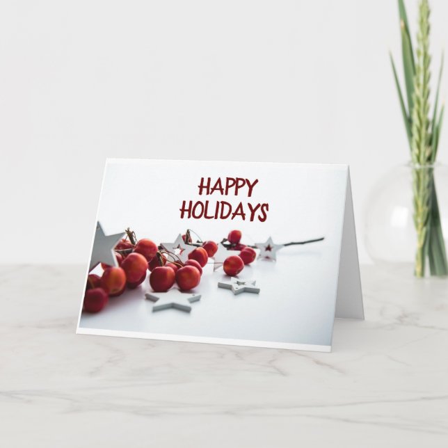 CARTES POUR FÊTES ANNUELLES *JOYEUSES FÊTES* POUR TOUS CETTE ANNÉE ! FÊTES (Devant)