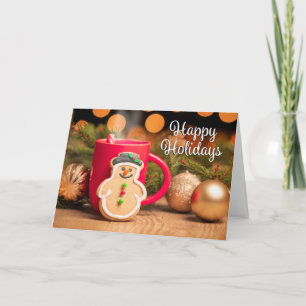 Cartes Pour Fêtes Annuelles Joyeuses Fêtes Pour Tout Joli Bonhomme de Neige en