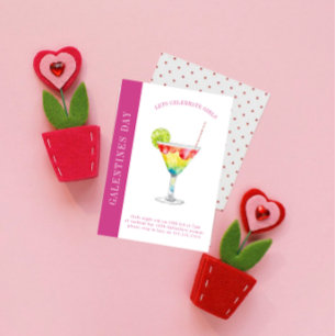 Cartes Pour Fêtes Annuelles Joyeuses galentines jour moderne amitié valentines