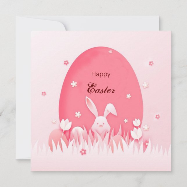 Cartes Pour Fêtes Annuelles Joyeuses Pâques (Devant)