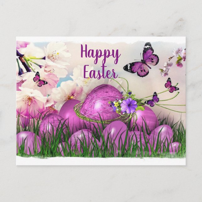 Cartes Pour Fêtes Annuelles Joyeuses Pâques (Devant)