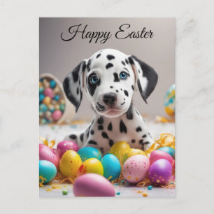 Cartes Pour Fêtes Annuelles Joyeuses Pâques chiot