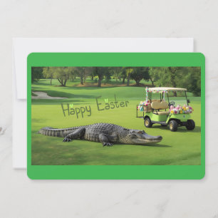 Cartes Pour Fêtes Annuelles Joyeuses Pâques de l'alligator Lowcountry