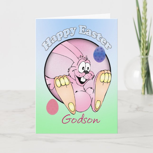 Cartes Pour Fêtes Annuelles Joyeuses Pâques - filleul (Devant)