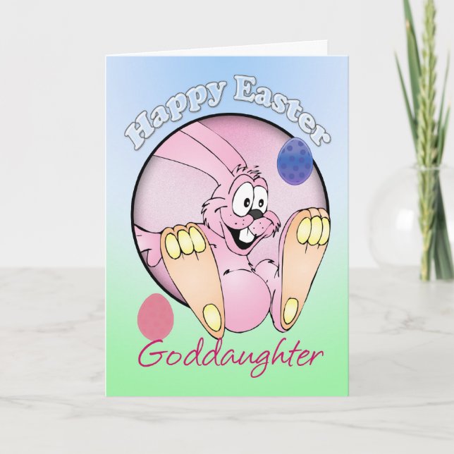 Cartes Pour Fêtes Annuelles Joyeuses Pâques - filleule (Devant)