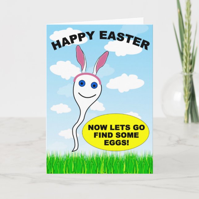 Cartes Pour Fêtes Annuelles Joyeuses Pâques, laissent disparaître trouvent (Devant)