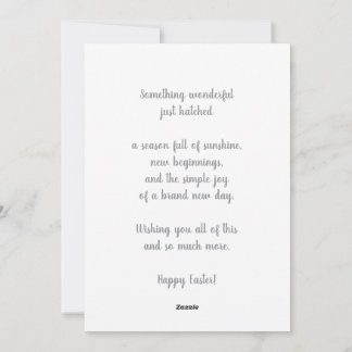 Cartes Pour Fêtes Annuelles Joyeuses Pâques Mignon poussin éclosion Œuf de pri