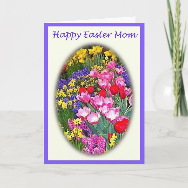 Cartes Pour Fêtes Annuelles Joyeuses Pâques pour la maman (Devant)