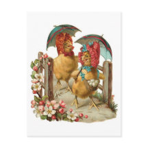Joyeuses poules de Pâques Vintages