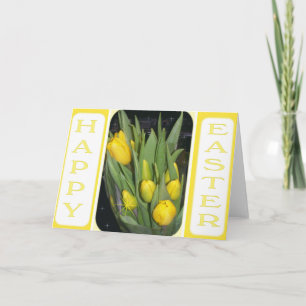 Cartes Pour Fêtes Annuelles Joyeuses Tulipes de Pâques