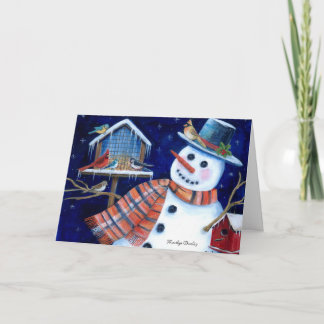 Cartes Pour Fêtes Annuelles Joyeuses Vacances Amateurs d'oiseaux