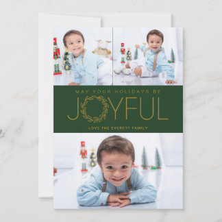 Cartes Pour Fêtes Annuelles Joyeuses vacances Classic Christmas Card