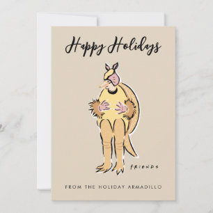 Cartes Pour Fêtes Annuelles Joyeuses vacances de la Holiday Armadillo