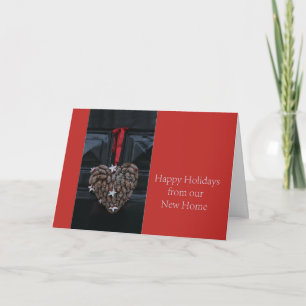 Cartes Pour Fêtes Annuelles Joyeuses vacances de notre nouvelle maison