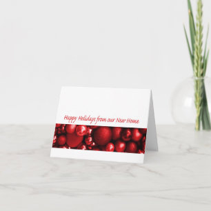 Cartes Pour Fêtes Annuelles Joyeuses vacances de notre nouvelle maison