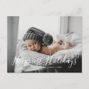 Cartes Pour Fêtes Annuelles Joyeuses vacances Famille Photo Noël