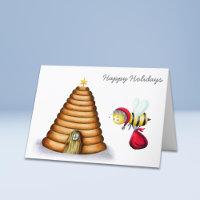 Joyeuses vacances Père Noël Bee Beehive