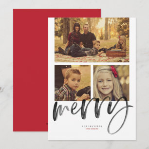 Cartes Pour Fêtes Annuelles Joyeux 3 voeux de vacances photo