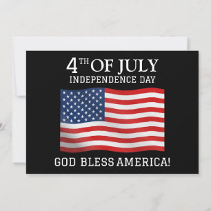 Cartes Pour Fêtes Annuelles Joyeux 4 juillet fête de l'Indépendance