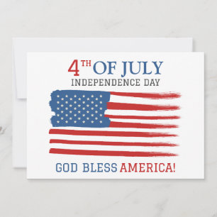 Cartes Pour Fêtes Annuelles Joyeux 4 juillet fête de l'Indépendance