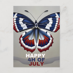 Cartes Pour Fêtes Annuelles Joyeux 4 juillet, Papillon, États-Unis, Vacances,