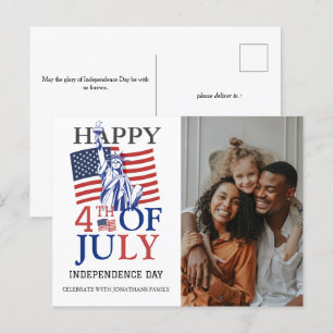 Cartes Pour Fêtes Annuelles Joyeux 4 juillet photo du Jour de l'Indépendance