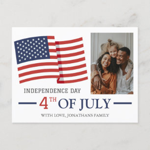 Cartes Pour Fêtes Annuelles Joyeux 4 juillet photo du Jour de l'Indépendance