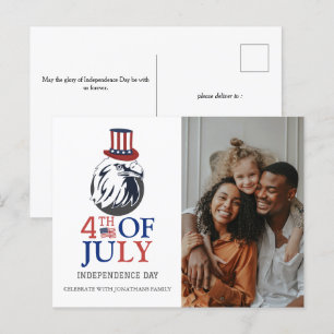 Cartes Pour Fêtes Annuelles Joyeux 4 juillet photo du Jour de l'Indépendance