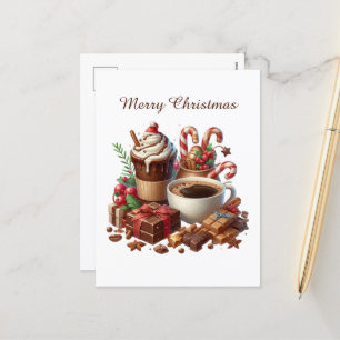 Cartes Pour Fêtes Annuelles Joyeux amateurs de café de Noël