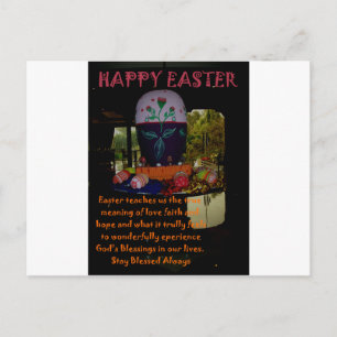 Cartes Pour Fêtes Annuelles Joyeux Amour de Pâques Foi et souhaits d'espoir