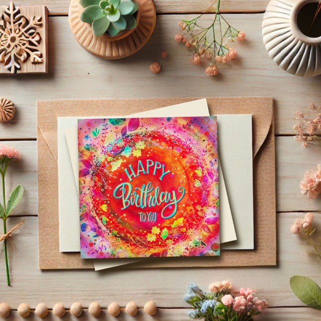 Cartes Pour Fêtes Annuelles Joyeux anniversaire à vous amusant Appartement col (Créateur téléchargé)