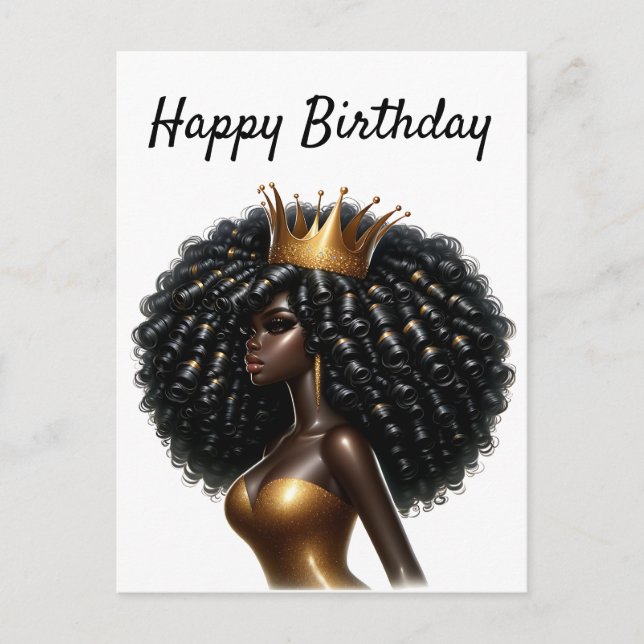 Cartes Pour Fêtes Annuelles Joyeux Anniversaire belle Sista Black Girl Magic C (Devant)