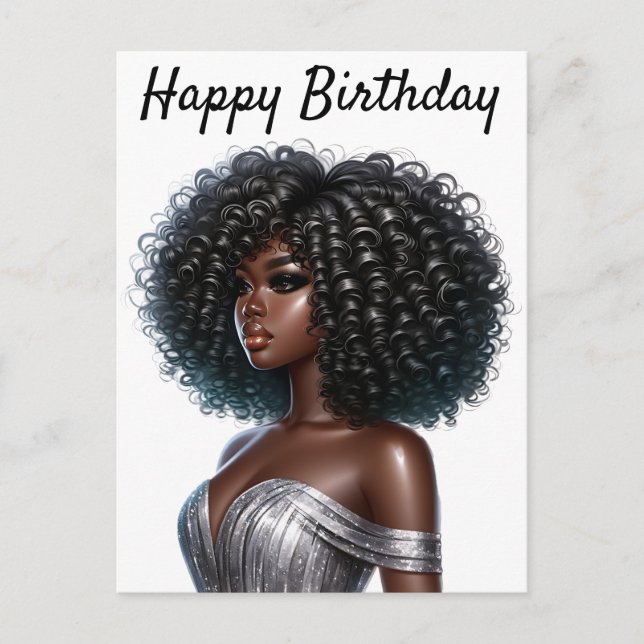 Cartes Pour Fêtes Annuelles Joyeux Anniversaire belle Sista Black Girl Magic C (Devant)