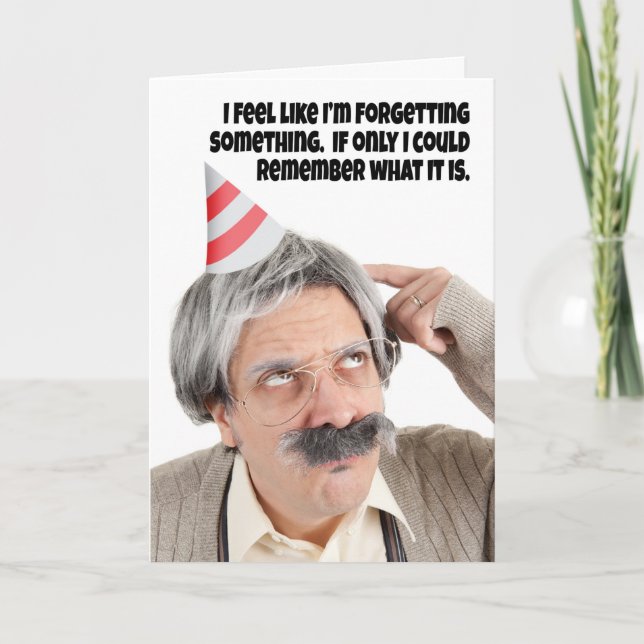 Cartes Pour Fêtes Annuelles Joyeux Anniversaire Connu Vieux Humour Guy (Devant)