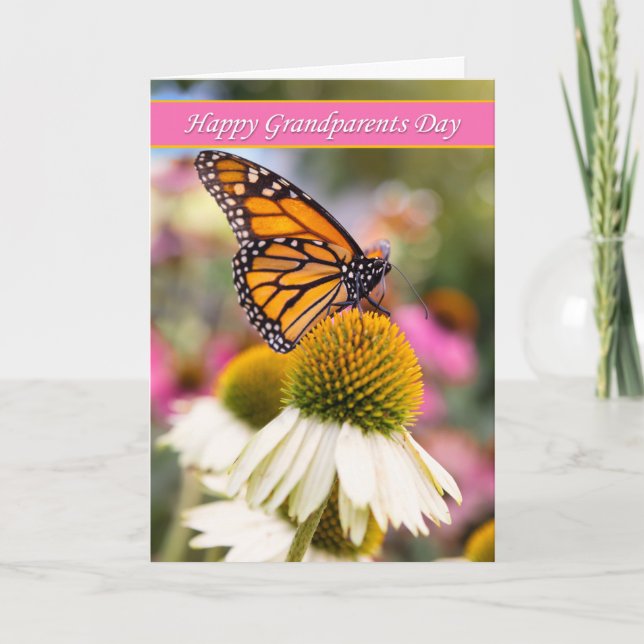 Cartes Pour Fêtes Annuelles Joyeux anniversaire de Beautiful Monarch Butterfly (Devant)