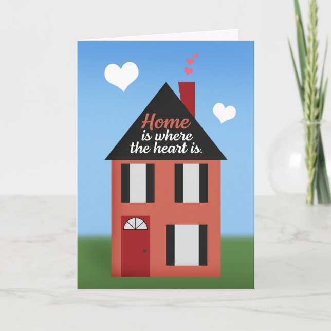 Cartes Pour Fêtes Annuelles Joyeux anniversaire de la maison de l'agent immobi (Devant)