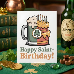Cartes Pour Fêtes Annuelles Joyeux anniversaire de la Saint-Patrick, décoratio