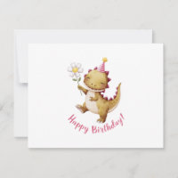 Joyeux anniversaire Dino avec Casquette de fête et