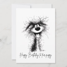 Joyeux anniversaire drôle aux animaux de compagnie