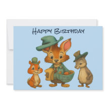 Joyeux Anniversaire Drôle Mignon Dessin Animé Anim