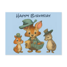 Joyeux Anniversaire Drôle Mignon Dessin Animé Anim
