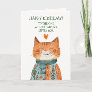 Cartes Pour Fêtes Annuelles Joyeux Anniversaire Du Chat Drôle Mère Chat Whimsi