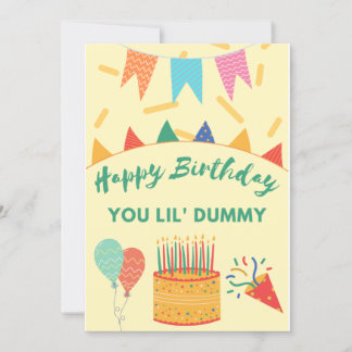Cartes Pour Fêtes Annuelles Joyeux anniversaire Dummy