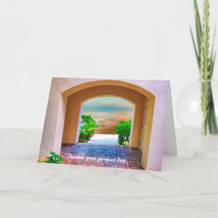 Cartes Pour Fêtes Annuelles Joyeux Anniversaire -- Imaginez le jour parfait .