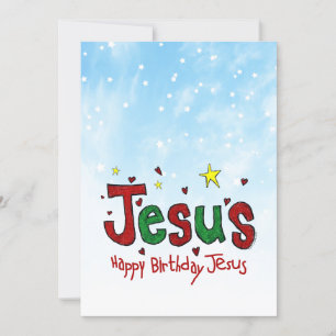 Cartes Pour Fêtes Annuelles Joyeux anniversaire Jésus