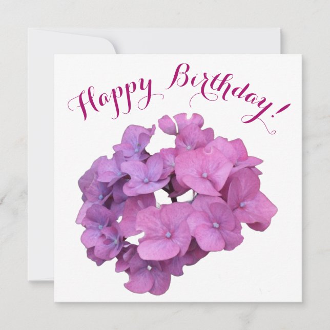 Cartes Pour Fêtes Annuelles Joyeux anniversaire joli fleurs roses stylisé flor (Devant)