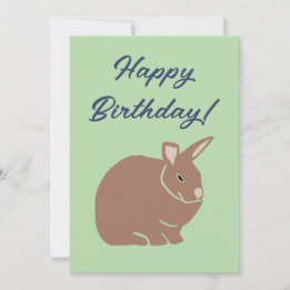 Cartes Pour Fêtes Annuelles Joyeux Anniversaire Lapin 