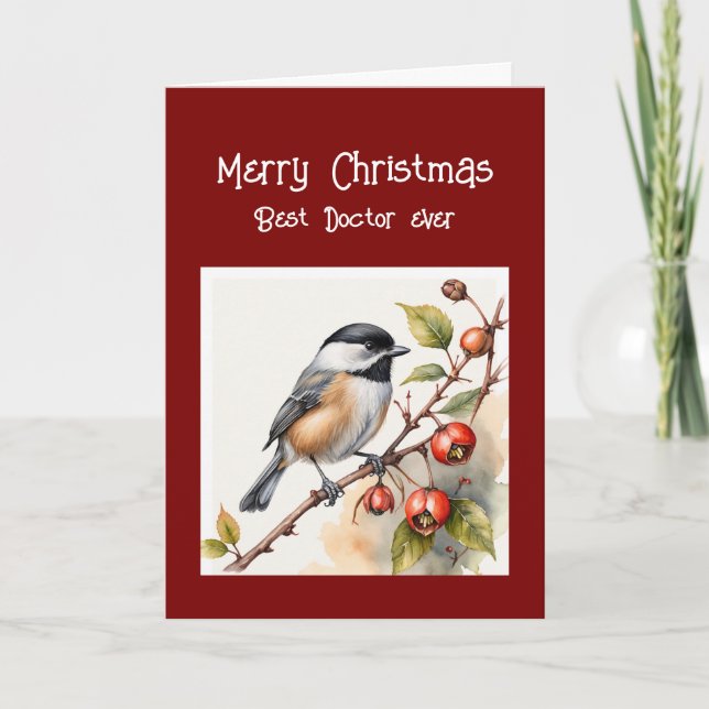 Cartes Pour Fêtes Annuelles Joyeux anniversaire Merveilleux docteur Chickadee  (Devant)